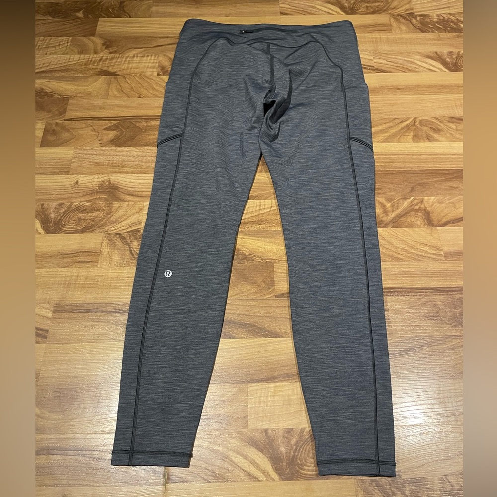 Lululemon Speed Up Tight *Full-On Luxtreme Brushed 28" Sz 12 Heathered Deep Coal - Picture 12 of 15